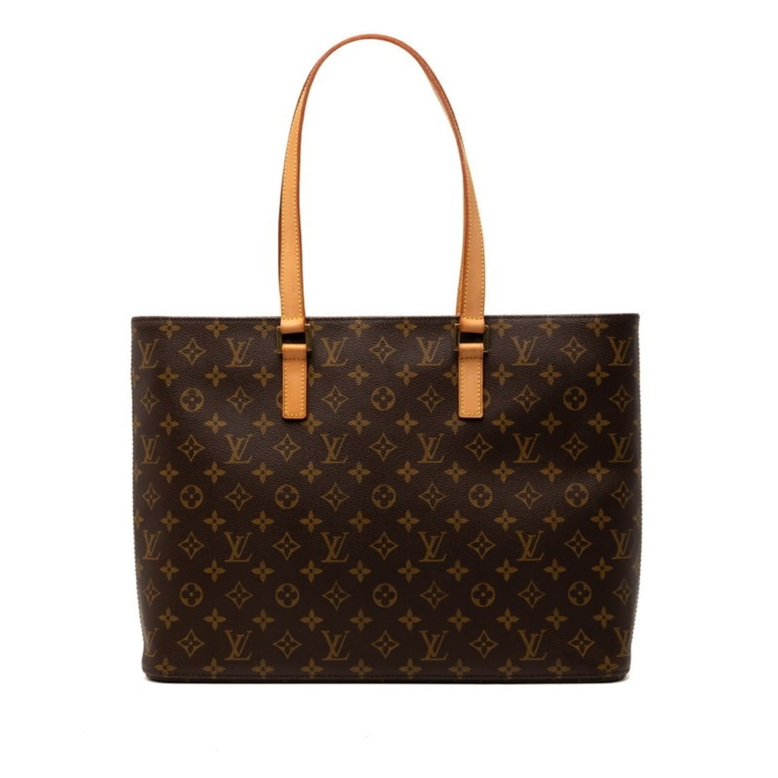 Louis Vuitton Monogram Luco Tote Bag Shoulder M51155 Brown Leather Women's LOUIS VUITTON: --- Catalog ---Category: SizeHandle Drop: 25.00cm / 9.84''Size (HxWxD): 30cm x 40cm x 10cm / 11.81'' x 15.74'' x 3.93''Category: DesignType: Shoulder bag, Tote bagColor: BrownGender: WomenClosure: Zip
