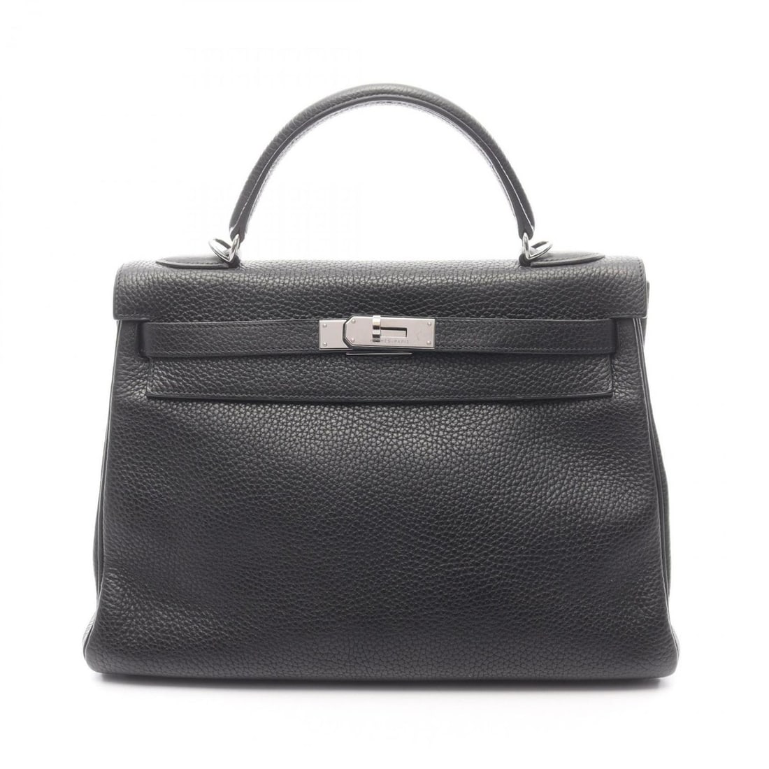 Hermes Kelly 32 Handbag, Leather, Togo Women's, Black: --- Catalog ---Category: SizeSize (HxWxD): 23cm x 32cm x 12cm / 9.05'' x 12.59'' x 4.72''Category: DesignType: HandbagColor: BlackGender: WomenMaterial: Togo leather Category: GeneralBrand: Hermes---