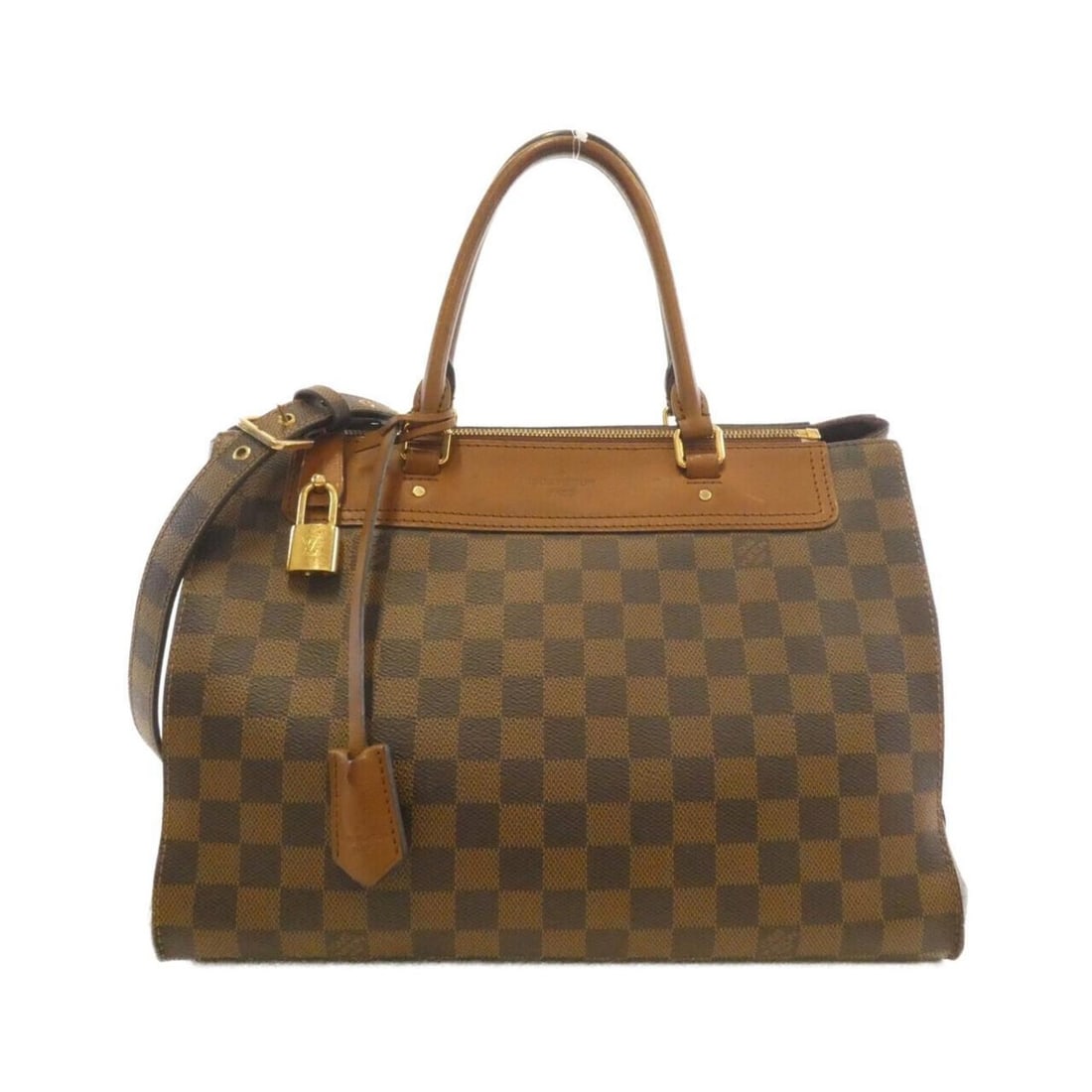 Louis Vuitton Damier Greenwich N41337 Handbag: --- Catalog ---Category: SizeSize (HxWxD): 23cm x 33cm x 16cm / 9.05'' x 12.99'' x 6.29''Category: DesignType: HandbagColor: EbeneGender: WomenMaterial: Coated canvas Hardware Color: GoldCategory: Gen