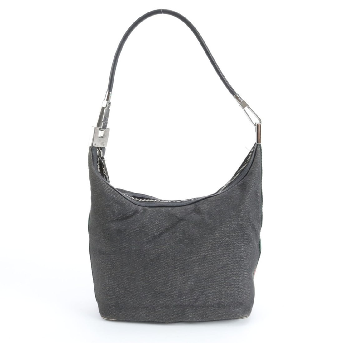 Gucci Sherry Line 01234 Leather Shoulder Bag, One-Shoulder Black Tote Handbag, Women's: --- Catalog ---Category: SizeSize (HxWxD): 20cm x 24cm x 11cm / 7.87'' x 9.44'' x 4.33''Category: DesignType: Handbag, Shoulder bag, Tote bagColor: BlackGender: WomenMaterial: Leather , Canvas Categor