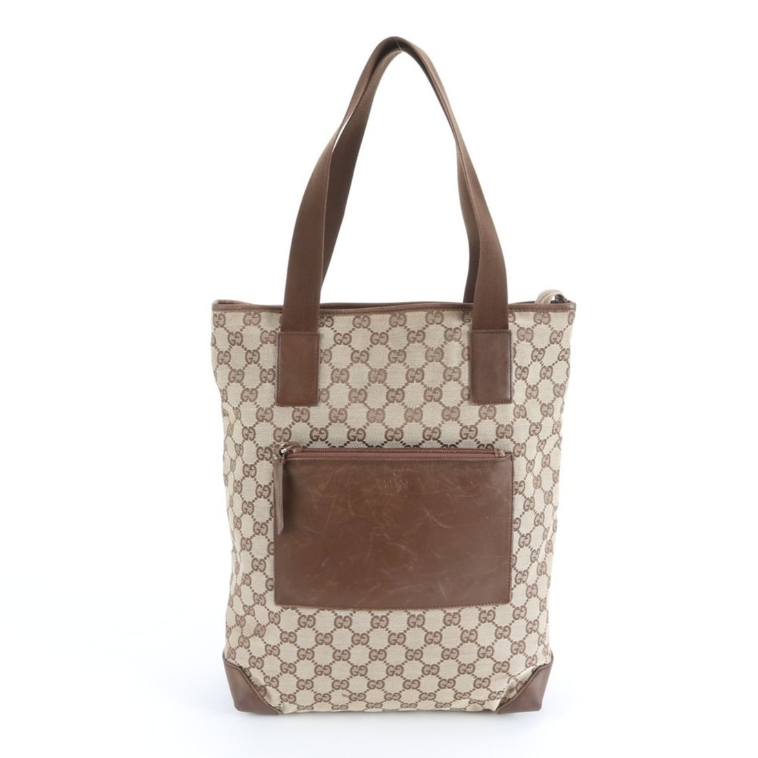 Gucci GG Canvas 019 0401 Leather Tote Bag Shoulder Brown Men's: --- Catalog ---Category: SizeSize (HxWxD): 36cm x 26cm x 11cm / 14.17'' x 10.23'' x 4.33''Category: DesignType: Shoulder bag, Tote bagColor: BrownGender: MenMaterial: Leather , Canvas Category: Genera