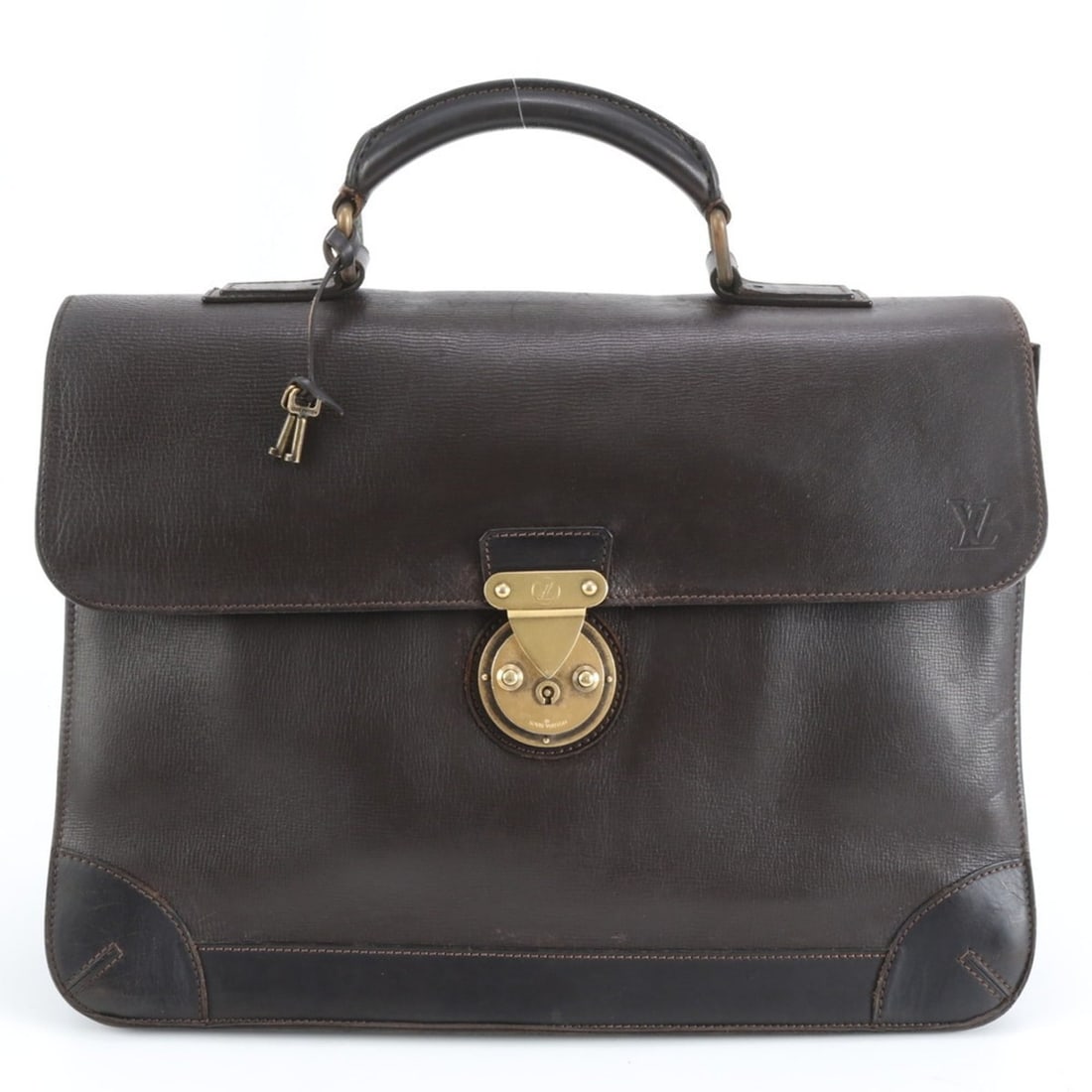 Louis Vuitton Utah Apache Cafe M95452 Leather Bag Briefcase for Men: --- Catalog ---Category: SizeSize (HxWxD): 28cm x 40cm x 9cm / 11.02'' x 15.74'' x 3.54''Category: DesignType: BriefcaseColor: CoffeeGender: MenMaterial: Leather Category: GeneralBrand: Louis VuittonC