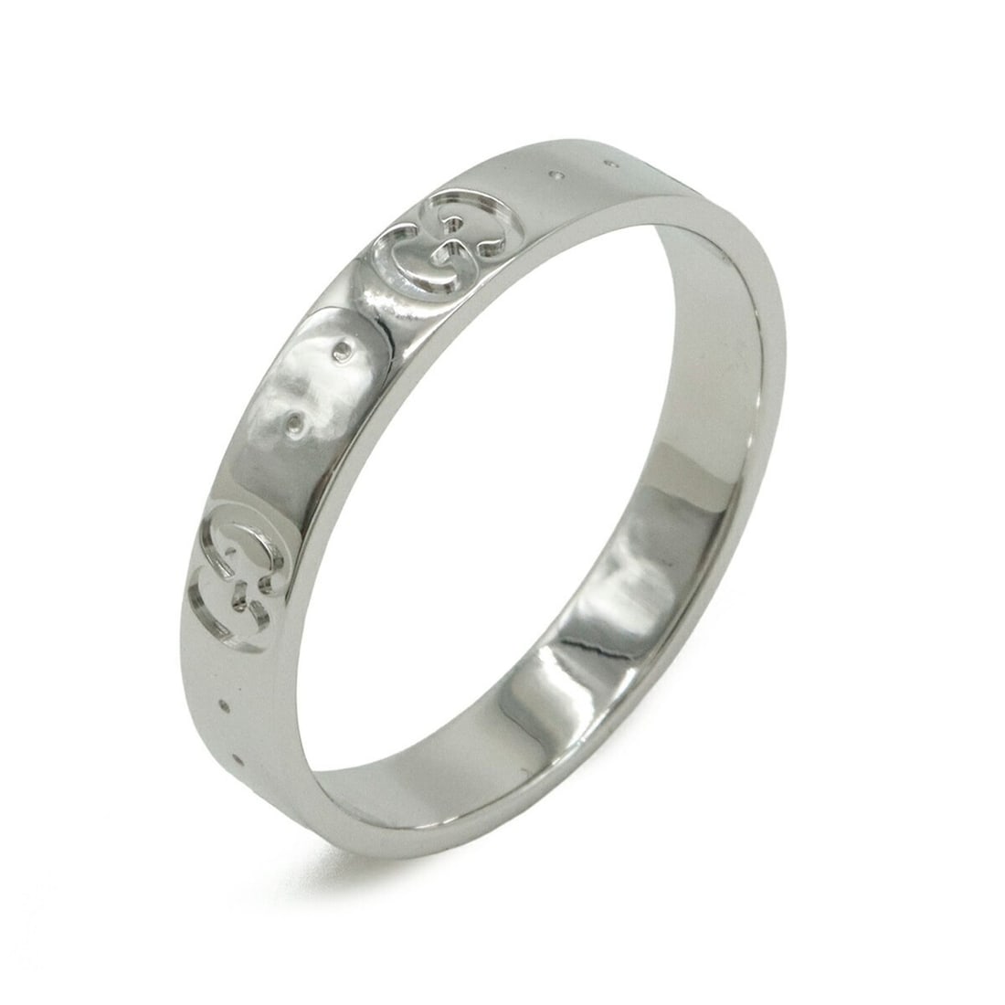 GUCCI Icon Ring GG 18KWG 750WG White Gold #20 (approx. Japanese size 1): --- Catalog ---Category: SizeJP Size: 19US Size: 9.5Category: DesignColor: WhiteGender: Women,MenMaterial: White goldCategory: GeneralBrand: GucciCountry of Origin: Italy--- Item List ---Section: Cond