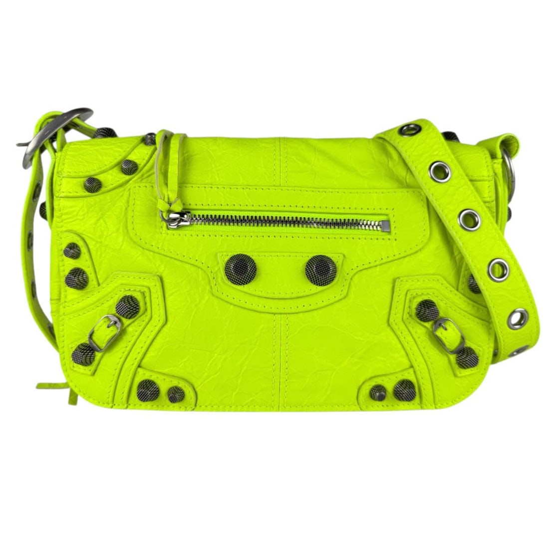 Balenciaga BALENCIAGA Shoulder Bag Le Cagole XS Leather Neon Yellow Men's Women's 719082 Free: --- Catalog ---Category: SizeSize (HxWxD): 15cm x 23cm x 4cm / 5.9'' x 9.05'' x 1.57''Category: DesignType: Shoulder bagColor: YellowGender: Men,WomenMaterial: Leather Category: GeneralMPN: 719082Bran
