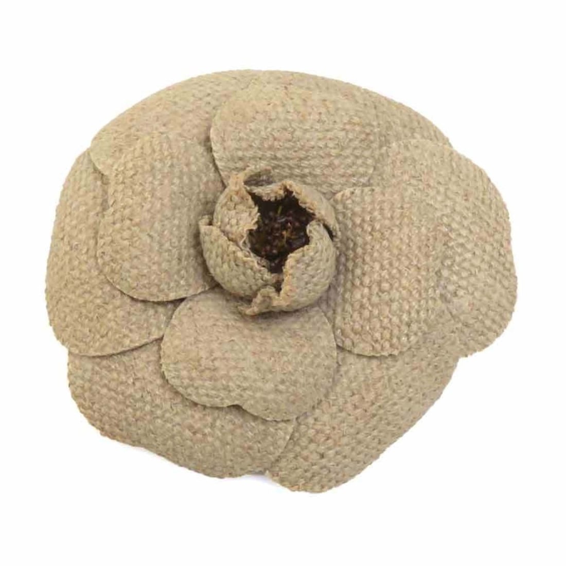 Chanel brooch/corsage, camellia design, linen, beige, women's, free shipping, h32061a: --- Catalog ---Category: SizeSize (HxWxD): 7.5cm x 7.5cm / 2.95'' x 2.95''Category: DesignType: CorsageColor: BeigeGender: WomenCategory: GeneralBrand: Chanel--- Item List ---Section: ConditionRanking