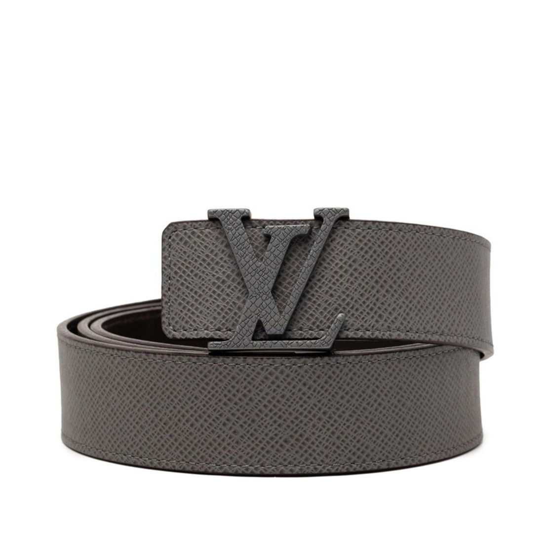 Louis Vuitton Taiga Glacier Ceinture LV Initials Belt 100 40 M6898 Gray Leather Men's LOUIS VUITTON: --- Catalog ---Category: SizeWidth: 3.5cm / 1.37''Length: 94cm - 104cm / 37'' - 40.94''Category: DesignType: Standard beltColor: GrayGender: MenMaterial (Strap): Leather Category: GeneralMPN: M6898Bra