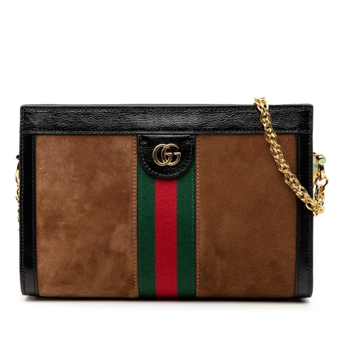 Gucci Ophidia GG Supreme Chain Shoulder Bag 503877 Brown Multicolor Suede Patent Leather Women's: --- Catalog ---Category: SizeSize (HxWxD): 16cm x 25cm x 7cm / 6.29'' x 9.84'' x 2.75''Category: DesignType: Shoulder bagColor: Brown, Multi-colorGender: WomenMaterial: Suede , Patent leather Category