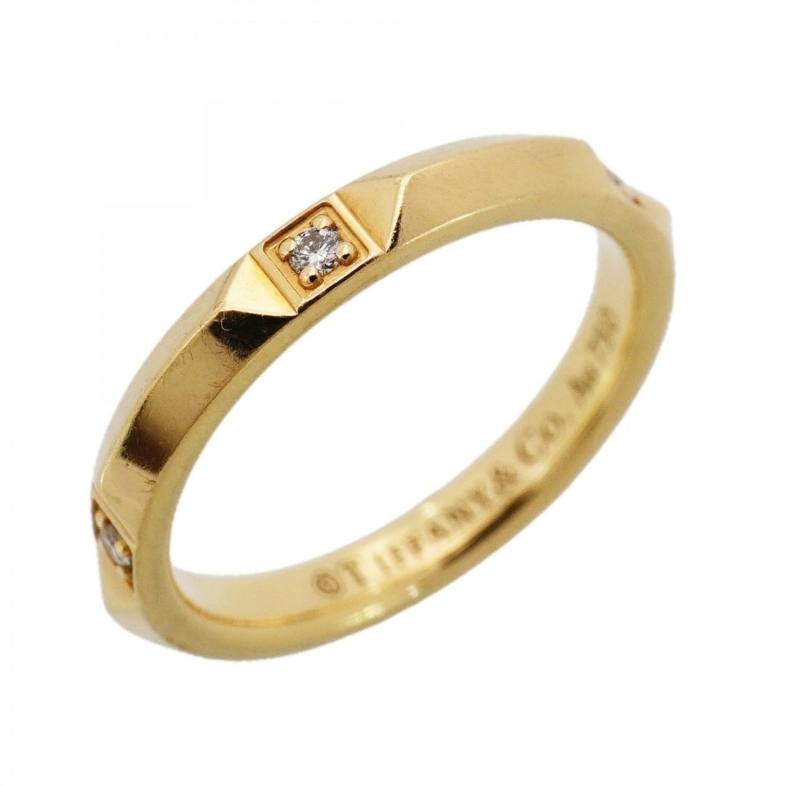 Tiffany & Co. True Band Ring, 5PD, 18K Yellow Gold, Diamond, Size 6.5, Women's: --- Catalog ---Category: SizeJP Size: 6.5US Size: 3.5Category: DesignType: Band ringStone: DiamondGender: WomenMaterial: Yellow gold (18K)Category: GeneralBrand: Tiffany--- Item List ---Section: Condi