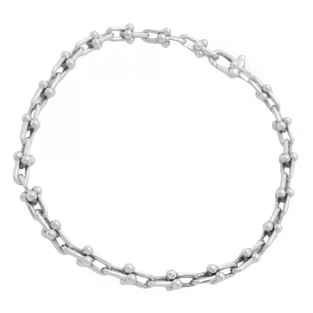 Tiffany & Co. Micro Hardware Bracelet, Sterling Silver 925, Women's: --- Catalog ---Category: SizeLength: 16cm / 6.29''Category: DesignType: Charm braceletGender: WomenMaterial: Silver 925Category: GeneralBrand: Tiffany--- Item List ---Section: ConditionRanking: Rank A