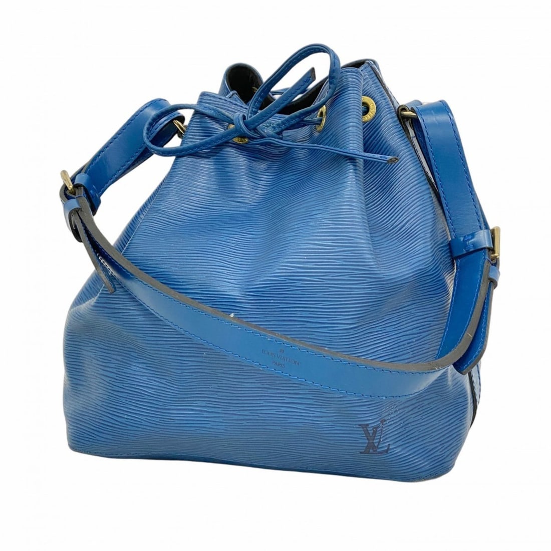 Louis Vuitton Epi Petit Noé Shoulder Bag M44105 Toledo Blue (Women's): --- Catalog ---Category: SizeSize (HxWxD): 27cm x 25cm x 18cm / 10.62'' x 9.84'' x 7.08''Category: DesignType: Shoulder bagColor: Toledo blueGender: WomenCategory: GeneralMPN: M44105Brand: Louis Vuitt
