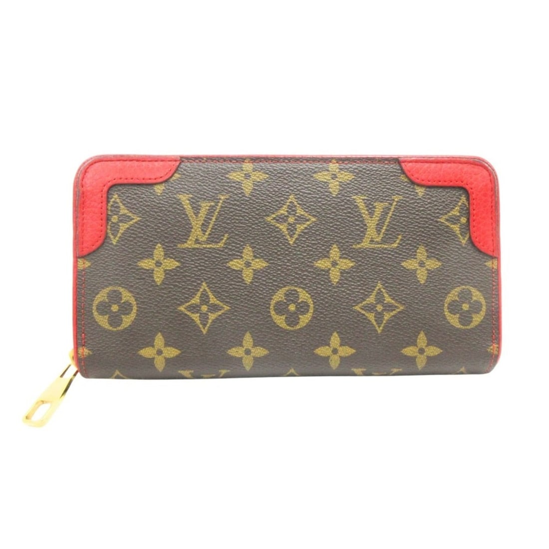 LOUIS VUITTON Louis Vuitton Monogram Zippy Wallet Retiro Long Round Zipper M61854 Brown Men's: --- Catalog ---Category: SizeSize (HxWxD): 11cm x 19cm x 2cm / 4.33'' x 7.48'' x 0.78''Category: DesignType: Long wallet (bi-fold)Color: Brown, Cerise, Monogram, Red colorGender: Men,WomenMaterial: Mo