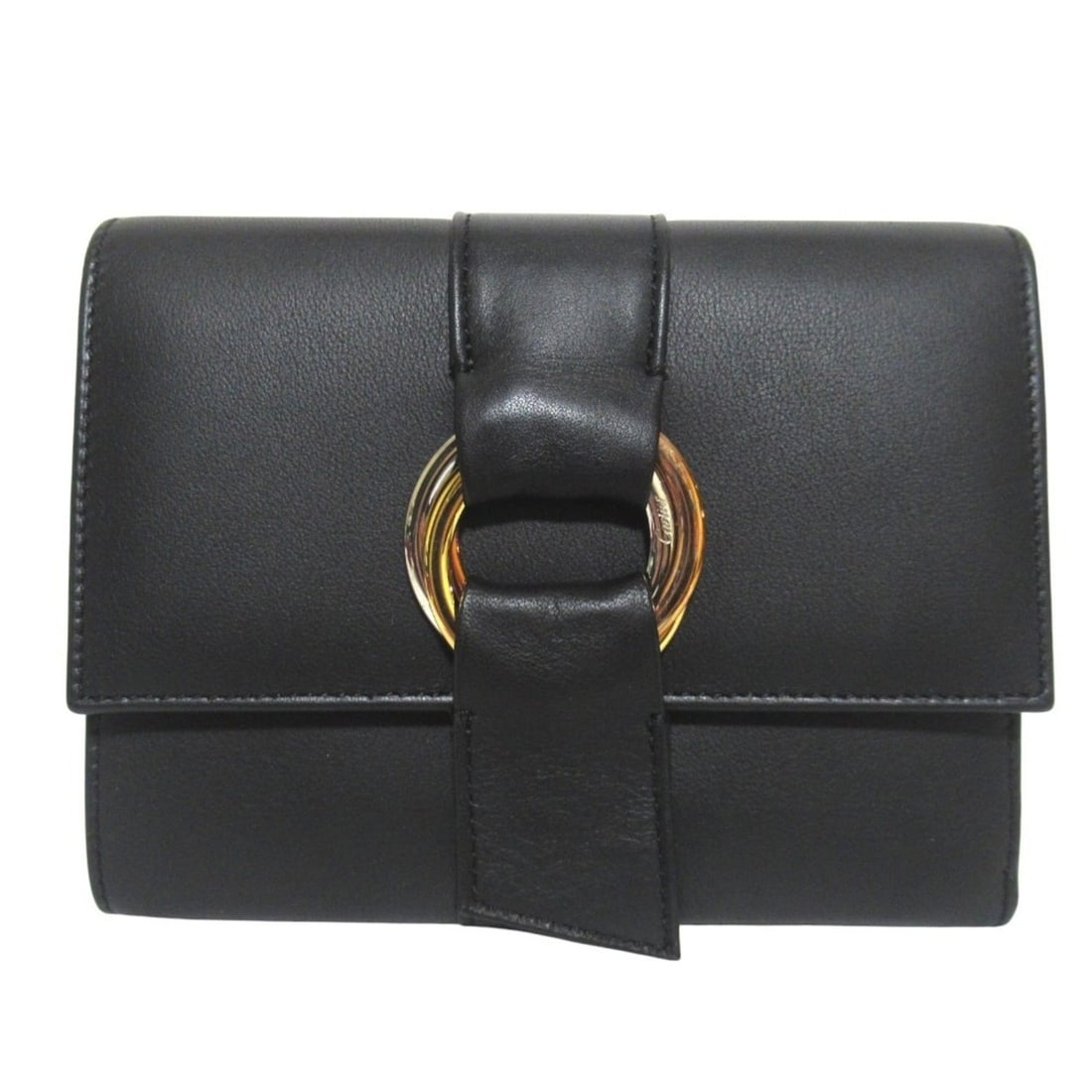 Cartier Trinity Compact Wallet, Tri-fold Card Slots, Bill Compartment, Coin Purse, Black, Men's &: --- Catalog ---Category: SizeSize (HxWxD): 11cm x 14cm x 3cm / 4.33'' x 5.51'' x 1.18''Category: DesignType: Wallet (tri-fold)Color: BlackGender: Men,WomenCategory: GeneralBrand: Cartier--- Item List