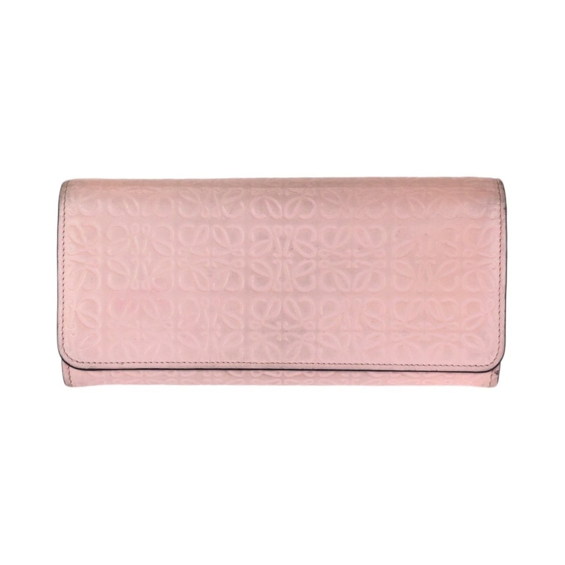 LOEWE Anagram Pink Leather Long Wallet with Gold Hardware for Women: --- Catalog ---Category: SizeSize (HxWxD): 9cm x 19cm x 2cm / 3.54'' x 7.48'' x 0.78''Category: DesignType: Long wallet (bi-fold)Color: PinkGender: WomenMaterial: Leather Category: GeneralBrand: Loewe