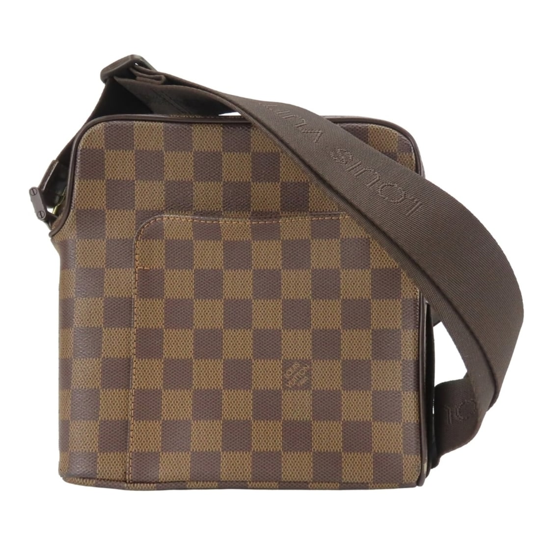 Louis Vuitton Olaf PM Shoulder Bag N41442 Damier Ebene Brown Women's LOUIS VUITTON: --- Catalog ---Category: SizeSize (HxWxD): 20cm x 19.5cm x 7cm / 7.87'' x 7.67'' x 2.75''Category: DesignType: Shoulder bagColor: Brown, Damier Canvas, Ebene, GalleStyle: EverydayGender: Women,MenCate