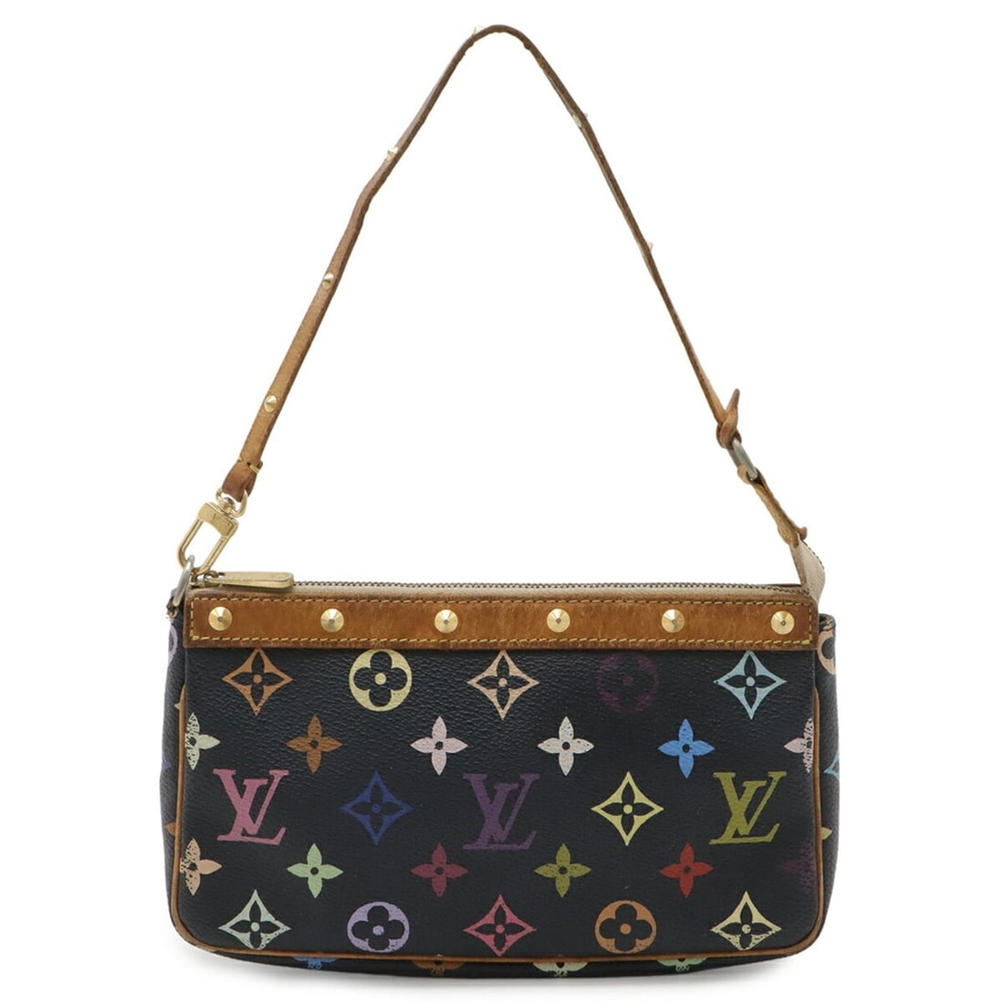 LOUIS VUITTON Louis Vuitton Monogram Multicolor Pochette Accessoires Handbag Pouch Noir Black M92648: --- Catalog ---Category: SizeSize (HxWxD): 12.5cm x 21cm x 4cm / 4.92'' x 8.26'' x 1.57''Category: DesignType: Handbag, Pochette, PouchColor: Black, Monogram, Multi-color, Noir, WhiteGender: WomenMate