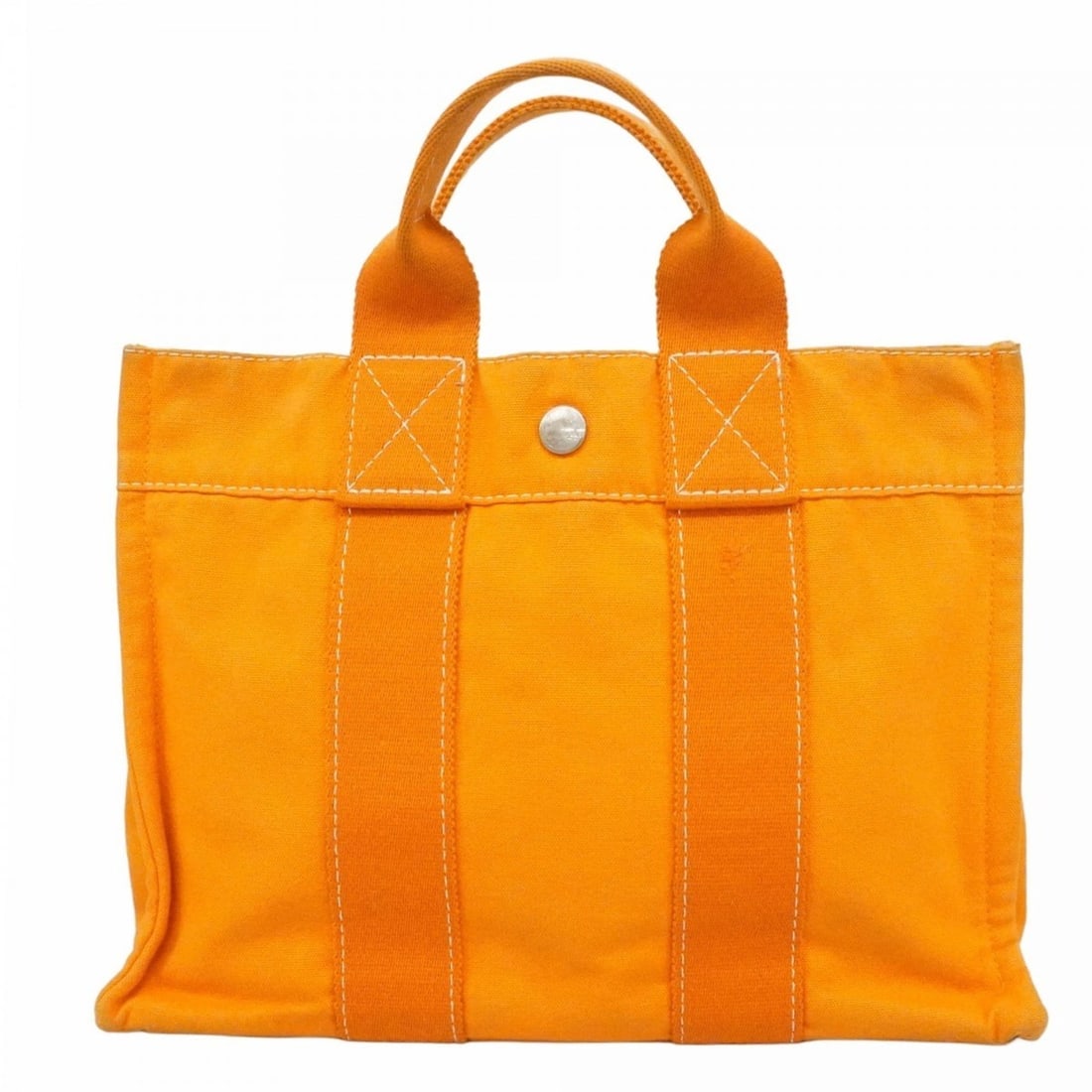 Hermes Deauville PM Canvas Tote Bag, Orange, Women's: --- Catalog ---Category: SizeSize (HxWxD): 22cm x 30cm x 8cm / 8.66'' x 11.81'' x 3.14''Category: DesignType: Tote bagColor: OrangeGender: WomenMaterial: Canvas Hardware Color: SilverCategory: General