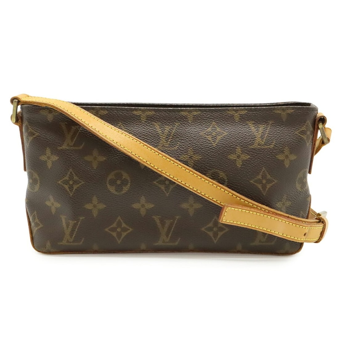 LOUIS VUITTON Louis Vuitton Monogram Trotteur Shoulder Bag Pochette M51240: --- Catalog ---Category: SizeWeight: 280g / 9.87oz.Size (HxWxD): 12.5cm x 27cm x 7cm / 4.92'' x 10.62'' x 2.75''Strap Length: 120cm / 47.24''Category: DesignType: Pochette, Shoulder bagColor: BrownGen