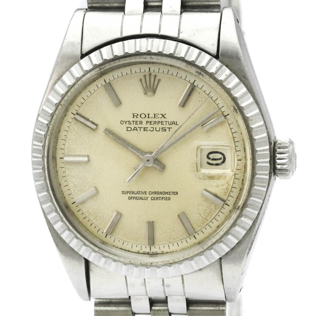 ROLEX Datejust 1601 White Gold Steel Automatic Mens Watch: --- Catalog ---Category: SizeCase Diameter: 36mm / 1.42''Category: DesignType: WristwatchStyle: Dress/FormalGender: MenColor (Dial): SilverMaterial (Band): Stainless steelMaterial (Case): Stainless st