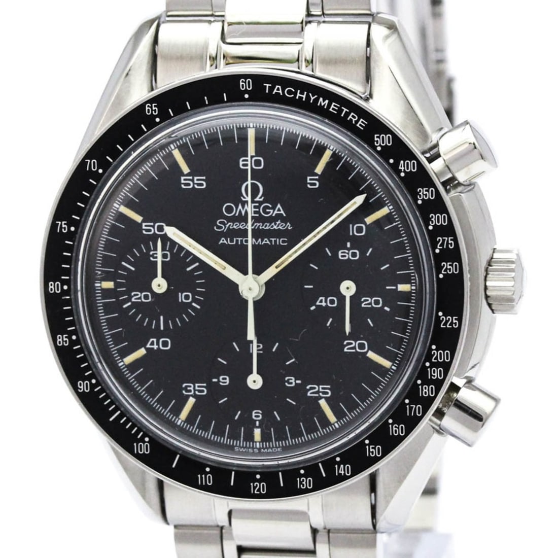 OMEGA Speedmaster Automatic Steel Mens Watch 3510.50 Polished: --- Catalog ---Category: SizeCase Diameter: 39mm / 1.54''Category: DesignType: WristwatchStyle: SportGender: MenColor (Dial): BlackMaterial (Band): Stainless steelMaterial (Case): Stainless steelCateg