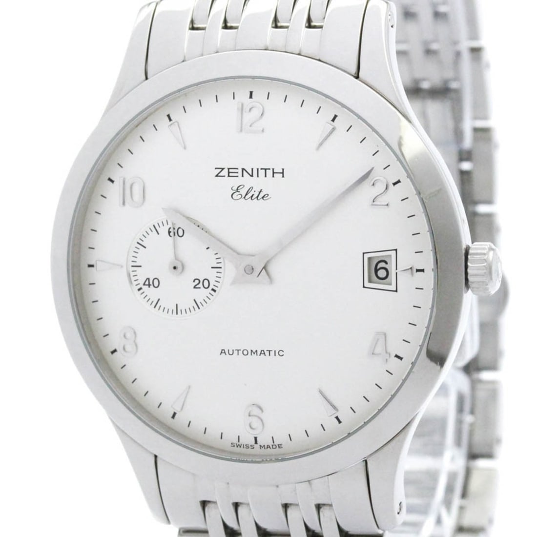 ZENITH Elite Stainless Steel Automatic Mens Watch 01/02.1125.680 Polished (1 of 8)