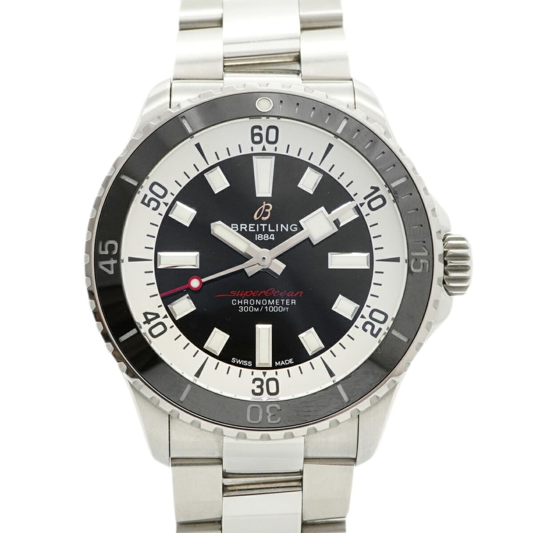 Breitling Superocean A17375 Black Dial Men's Watch: --- Catalog ---Category: SizeWrist Size: 19cm / 7.48''Case Diameter: 42mm / 1.65''Category: DesignType: WristwatchGender: MenColor (Dial): BlackMaterial (Band): Stainless steelCategory: GeneralMPN: A1