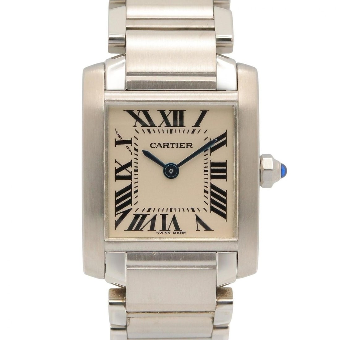 Cartier Tank Française SM Watch, Stainless Steel, Ladies, Silver Tone, W51008Q3: --- Catalog ---Category: SizeWrist Size: 13.5cm / 5.31''Case Diameter: 20mm / 0.79''Category: DesignType: WristwatchGender: WomenMaterial (Band): Stainless steelMaterial (Case): Stainless steelCategor