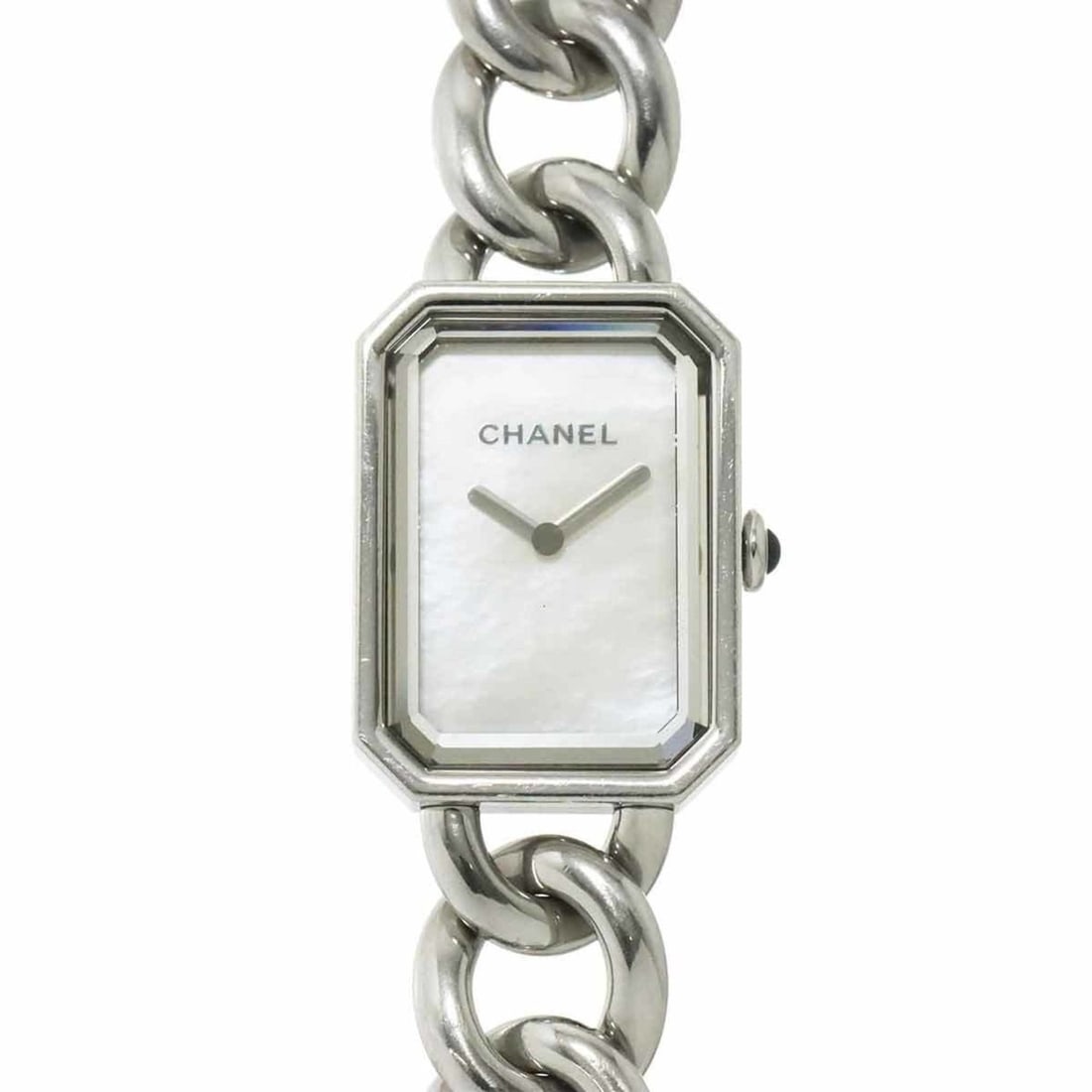 CHANEL Premiere H3251 Women's White Shell Quartz Watch: --- Catalog ---Category: SizeWrist Size: 15.5cm / 6.1''Case Diameter: 20mm / 0.79''Category: DesignType: WristwatchGender: WomenColor (Dial): White shellMaterial (Band): Stainless steelMaterial (Case)