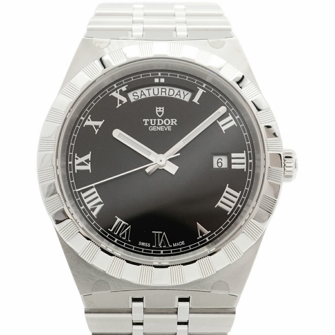 Tudor Royal 28600 Black Dial Men's Watch: --- Catalog ---Category: SizeWrist Size: 16cm / 6.29''Case Diameter: 41mm / 1.61''Category: DesignType: WristwatchGender: MenColor (Dial): BlackMaterial (Band): Stainless steelCategory: GeneralMPN: 28