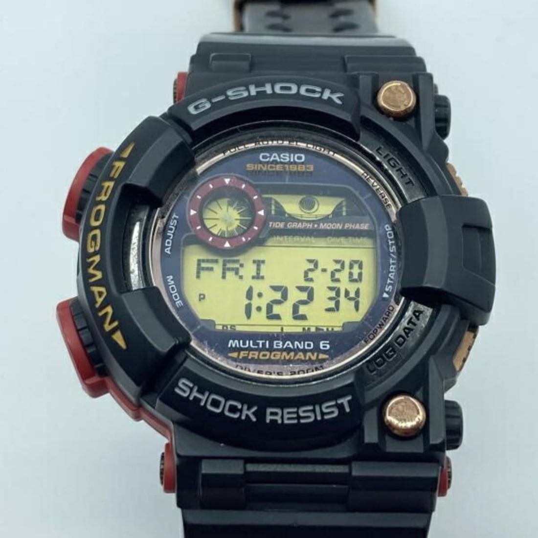 Casio G-SHOCK Watch GWF-1035F-1JR Frogman 35th Anniversary Black Tough Solar Multi-Band 6: --- Catalog ---Category: SizeWrist Size: 22cm / 8.66''Case Diameter: 35mm / 1.38''Category: DesignType: WristwatchGender: MenCategory: GeneralMPN: GWF-1035F-1JRBrand: CasioCategory: MovementMovement: