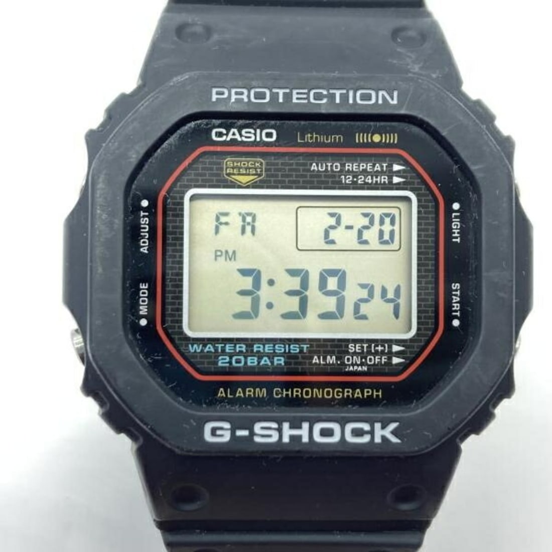 Casio G-SHOCK Watch DW-5000R-1AJF First Generation Reissue Model: --- Catalog ---Category: SizeWrist Size: 21.5cm / 8.46''Case Diameter: 35mm / 1.38''Category: DesignType: WristwatchGender: MenCategory: GeneralMPN: DW-5000R-1AJFBrand: Casio--- Item List ---Section: