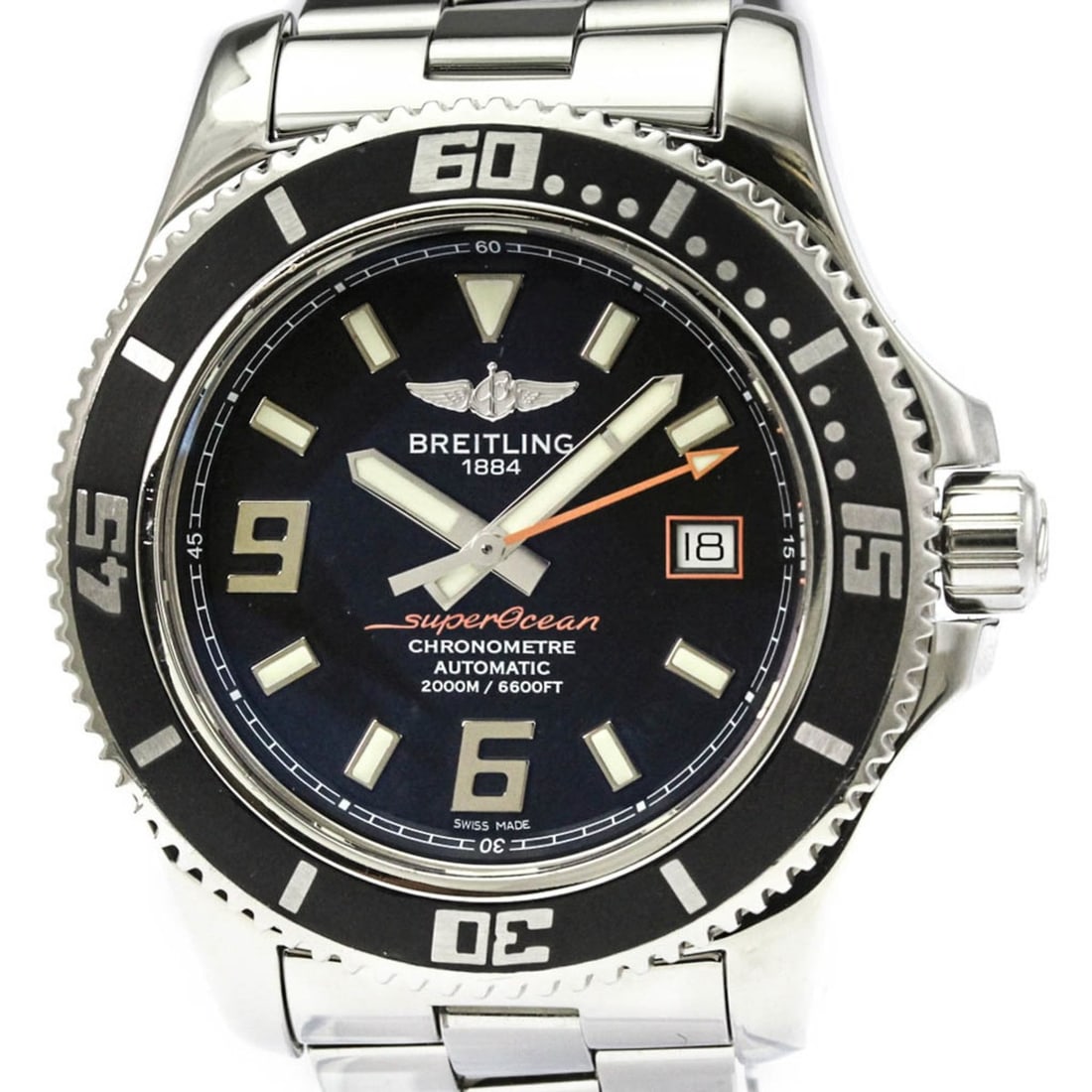 BREILING Superocean 44 Steel Automatic Mens Watch A17391 Polished (1 of 8)