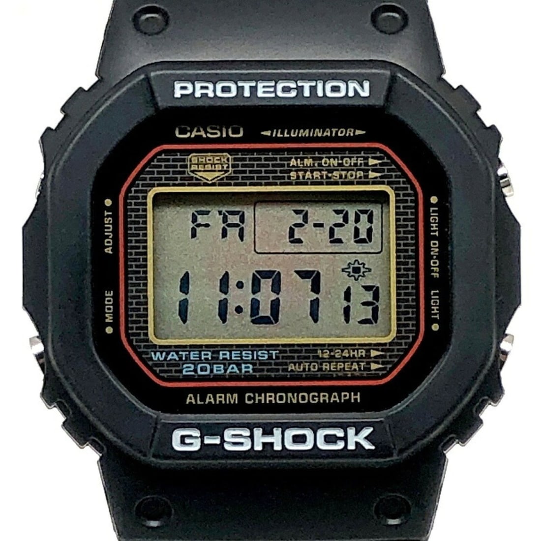 Casio G-SHOCK DW-5000SL-1 SPIKE LEE 25th ANNIVERSARY Collaboration Model with Screwback, Released: --- Catalog ---Category: Category: DesignType: WristwatchColor: BlackGender: MenDisplay: DigitalColor (Dial): BlackMaterial (Band): ResinCategory: GeneralLine: G-ShockBrand: CasioModel: DW-5000SL-1Cat