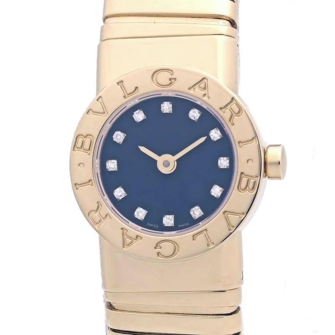 BVLGARI Tubogas 12P Diamond Watch BB192TY 12 BB192TG Women's 18KYG 40263: --- Catalog ---Category: SizeWrist Size: 16.5cm / 6.49''Case Diameter: 19mm / 0.75''Category: DesignType: WristwatchGender: WomenColor (Dial): BlackMaterial (Case): Yellow gold (18K)Category: GeneralM