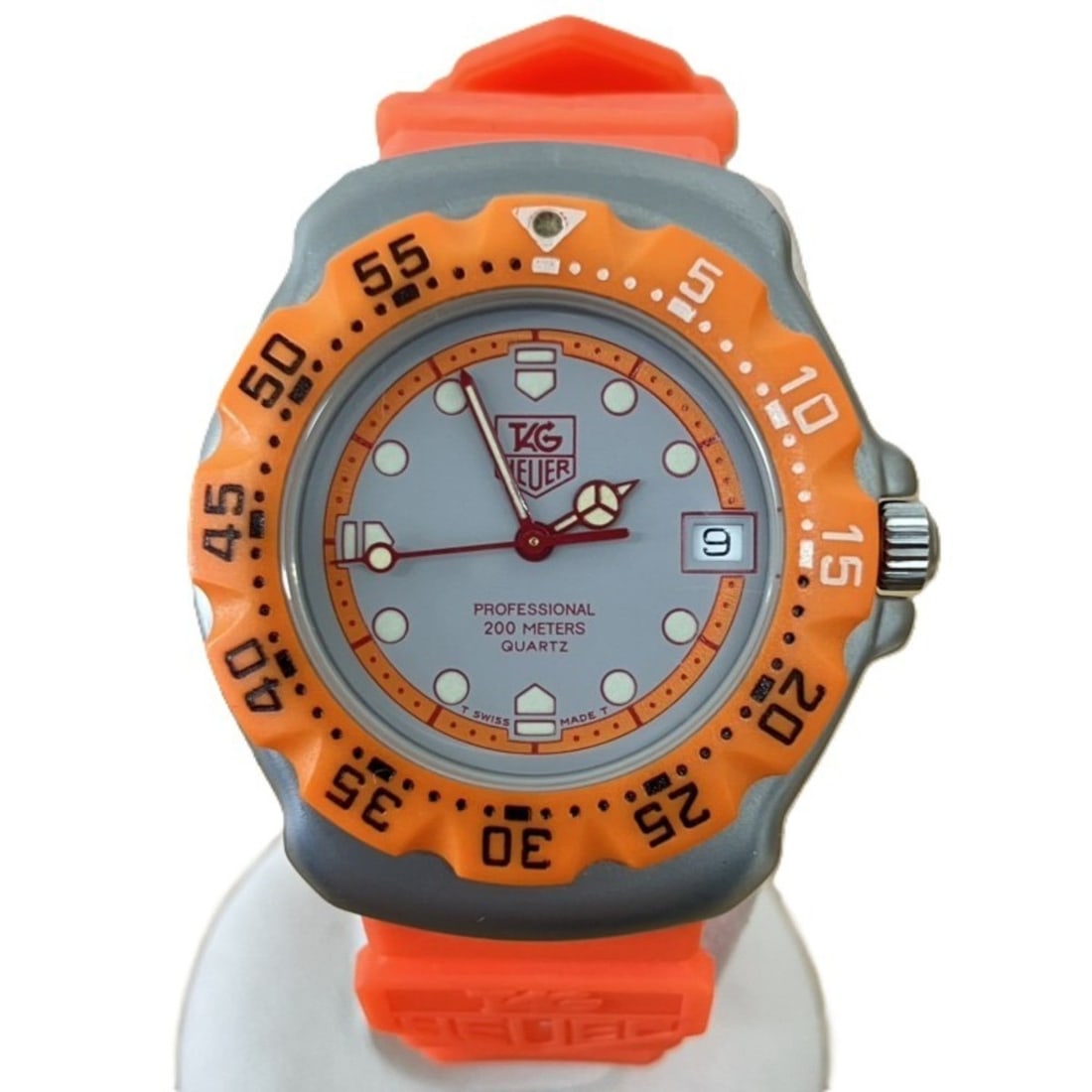 TAG HEUER Formula 1 Professional 200 373.513 Watch, Orange: --- Catalog ---Category: SizeCase Diameter: 38mm / 1.5''Category: DesignType: WristwatchMaterial (Case): Stainless steelCategory: GeneralMPN: 373.513Brand: Tag Heuer--- Item List ---Section: Condition