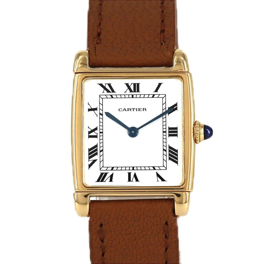 Cartier Tank Reverso LM YG watch, manual winding: --- Catalog ---Category: SizeCase Diameter: 23.5mm / 0.93''Category: DesignType: WristwatchGender: WomenColor (Dial): WhiteMaterial (Case): Yellow goldCategory: GeneralBrand: CartierCategory: Movement