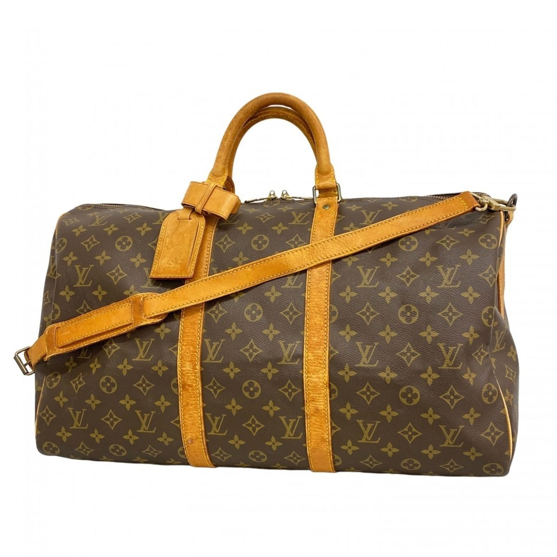 Louis Vuitton Bags - Boston Monogram Keepall Bandoulière 50 M41416 Brown Men's & Women's: --- Catalog ---Category: SizeSize (HxWxD): 29cm x 50cm x 23cm / 11.41'' x 19.68'' x 9.05''Category: DesignType: Boston bagColor: BrownGender: Men,WomenCategory: GeneralMPN: M41416Brand: Louis Vuitton-