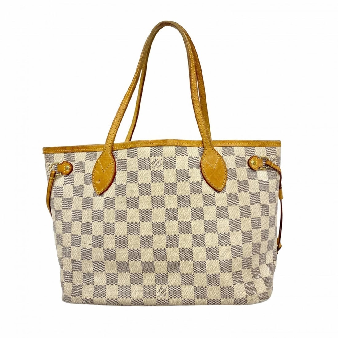 Louis Vuitton Damier Azur Neverfull PM Tote Bag N51110 White Women's: --- Catalog ---Category: SizeSize (HxWxD): 22cm x 28cm x 13cm / 8.66'' x 11.02'' x 5.11''Category: DesignType: Tote bagColor: WhiteGender: WomenCategory: GeneralBrand: Louis Vuitton--- Item List ---Se