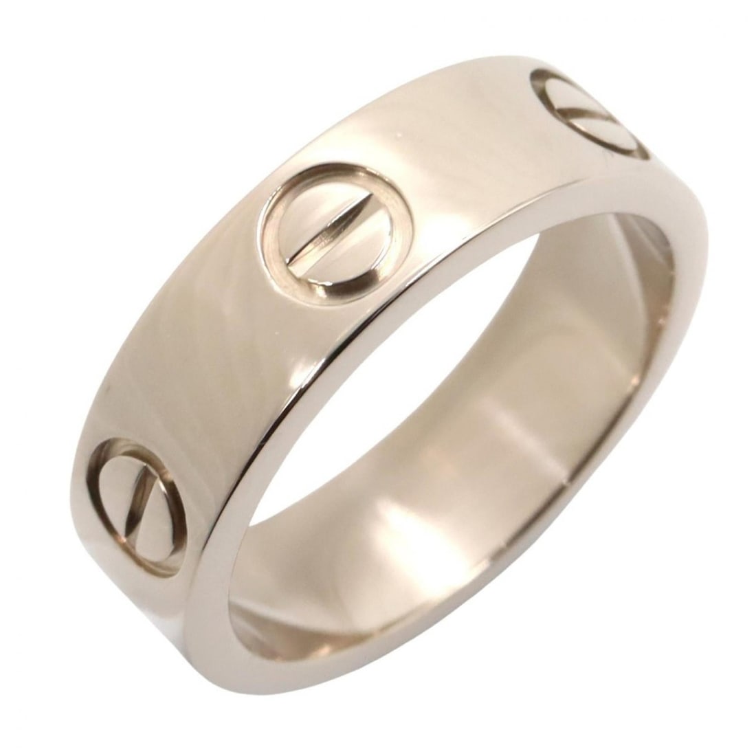 Cartier Love Ring, 18K White Gold (18KWG), Women's, Silver Tone: --- Catalog ---Category: SizeJP Size: 9.5US Size: 5Category: DesignType: Band ringColor: SilverGender: WomenMaterial: White gold (18K)Category: GeneralBrand: Cartier--- Item List ---Section: Condition