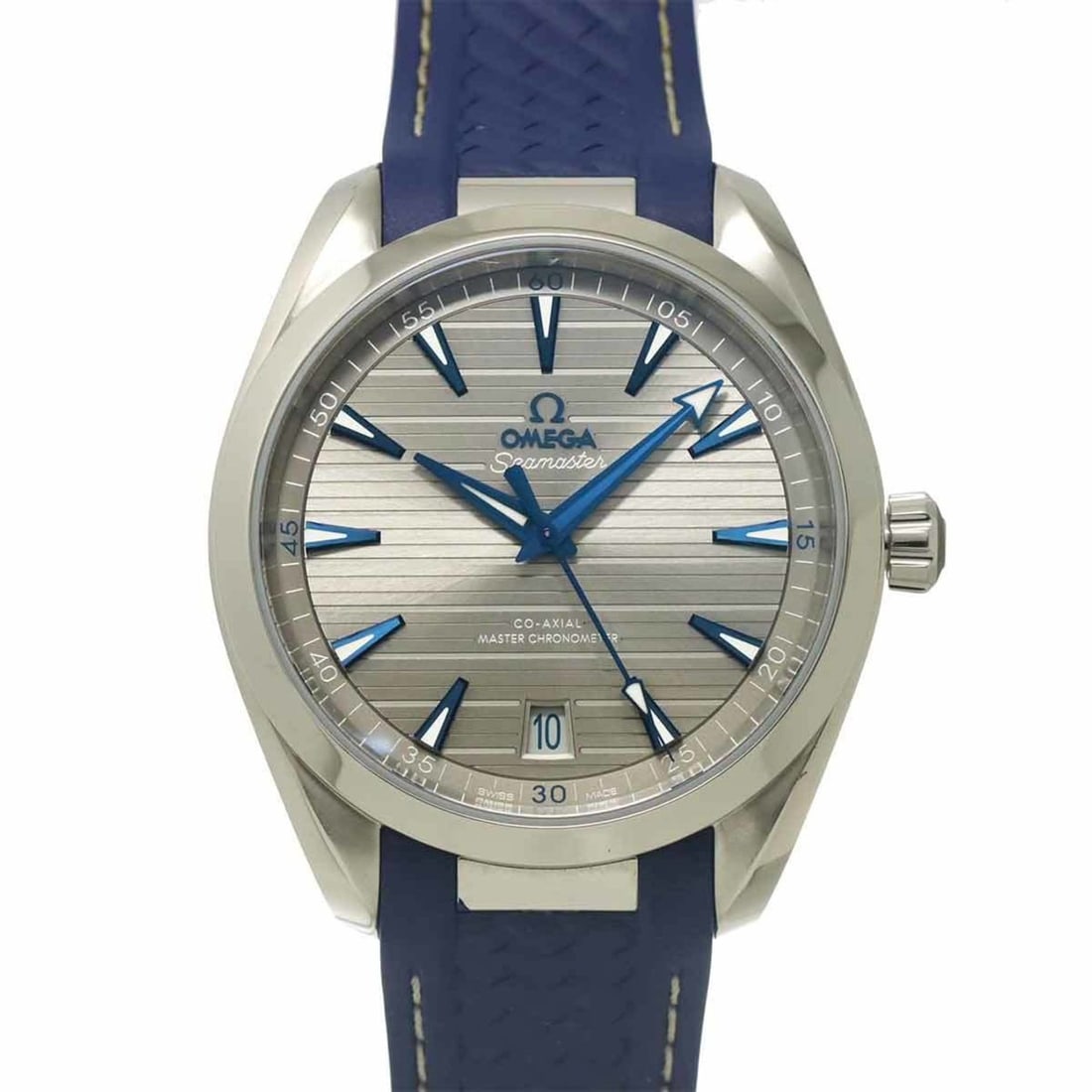 Omega Seamaster Aqua Terra Co-Axial Master Chronometer 220 12 41 21 06 001 Men's Watch Date Gray: --- Catalog ---Category: SizeWrist Size: 15.5cm - 20cm / 6.1'' - 7.87''Case Diameter: 41mm / 1.61''Category: DesignType: WristwatchGender: MenColor (Dial): BlueMaterial (Band): Rubber, Stainless steel