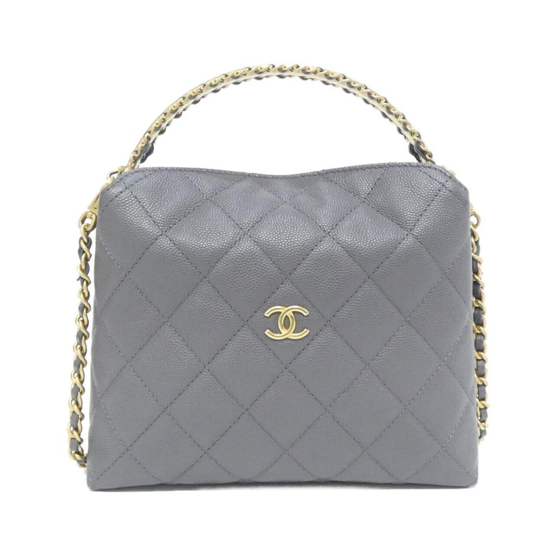 Chanel AP4066 Handbag, Clutch, Shoulder Bag: --- Catalog ---Category: SizeSize (HxWxD): 14cm x 18cm x 7cm / 5.51'' x 7.08'' x 2.75''Category: DesignType: Handbag, Shoulder bagColor: GrayGender: WomenMaterial: Grained Calfskin Category: GeneralBr