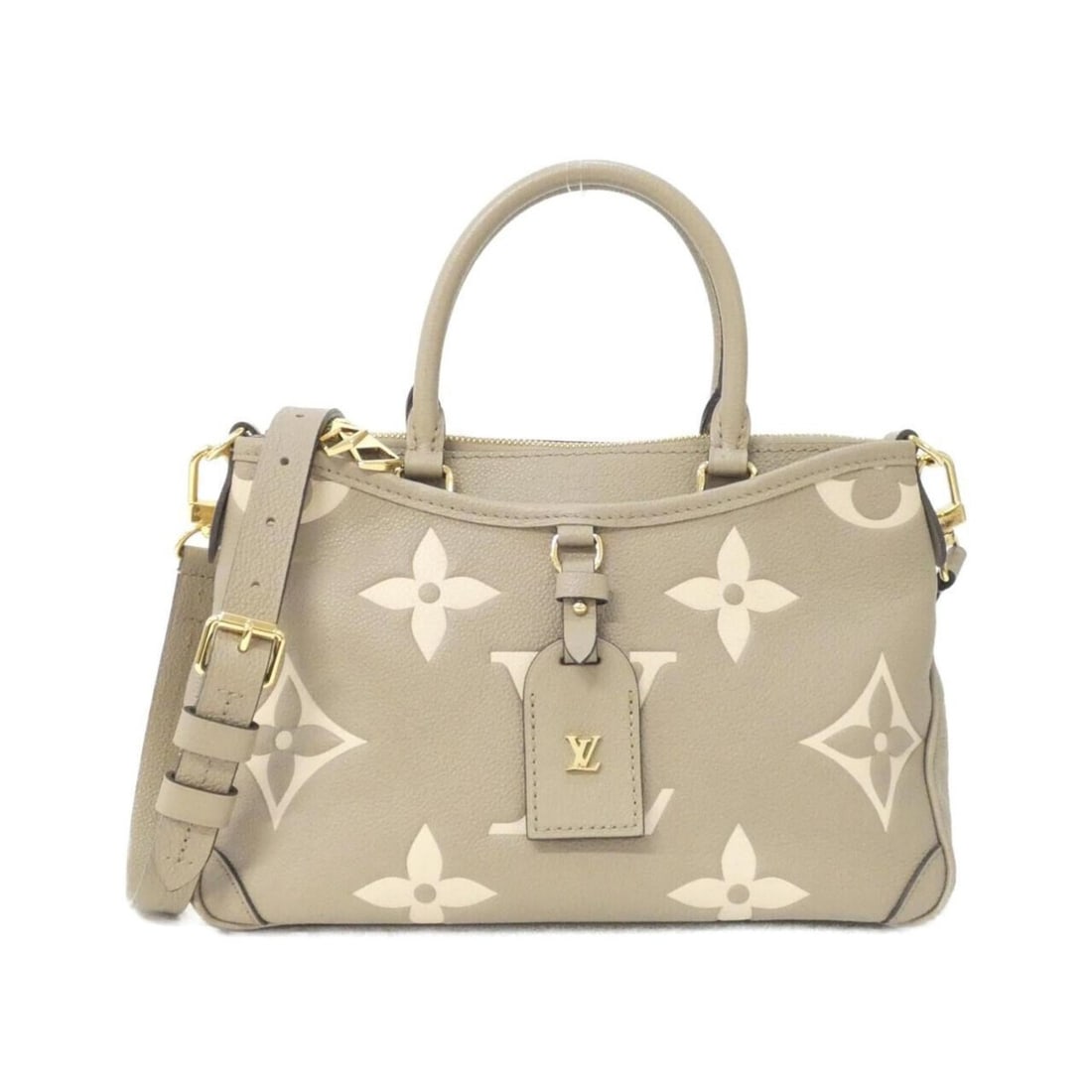 Louis Vuitton Bicolor Monogram Empreinte Trianon PM M46585 Handbag: --- Catalog ---Category: SizeWeight: 550g / 1.21lb.Size (HxWxD): 18cm x 28cm x 8cm / 7.08'' x 11.02'' x 3.14''Strap Length: 91cm - 111cm / 35.82'' - 43.7''Handle Length: 24.5cm / 9.64''Category: Desig