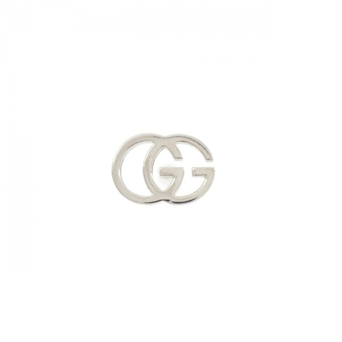 Gucci GG stud earring (single earring): --- Catalog ---Category: SizeWeight: 0.9g / 0.03oz.Size (HxWxD): 7.30mm x 10.40mm / 0.29'' x 0.41''Category: DesignType: Stud earringsGender: WomenMaterial: White gold (18K)Single earring: YesCategory
