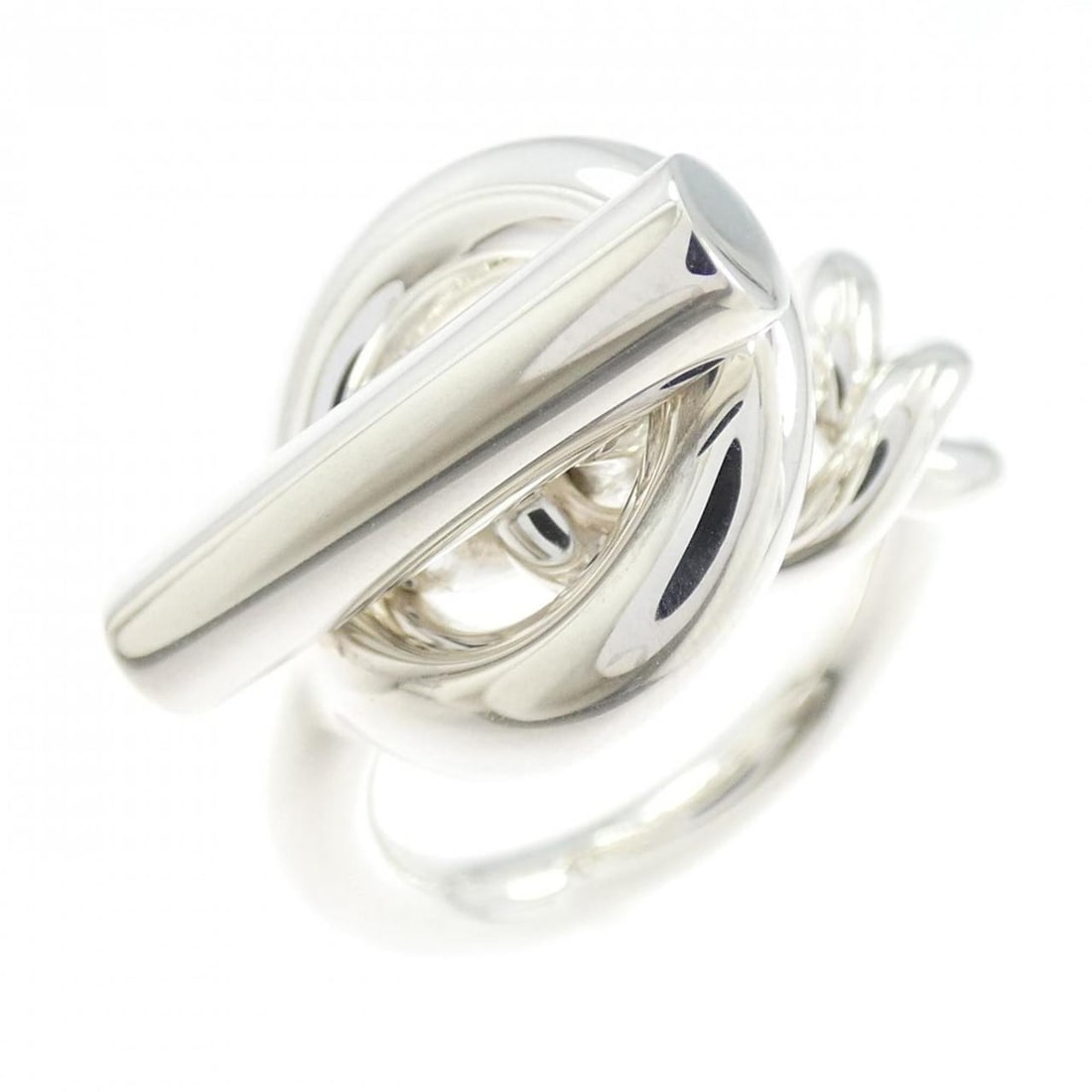 Hermes Hermès Croisette Ring: --- Catalog ---Category: SizeWeight: 16g / 0.56oz.JP Size: 16US Size: 8Category: DesignType: Band ringGender: WomenMaterial: Silver 925Category: GeneralBrand: Hermes--- Item List ---Section: Condition
