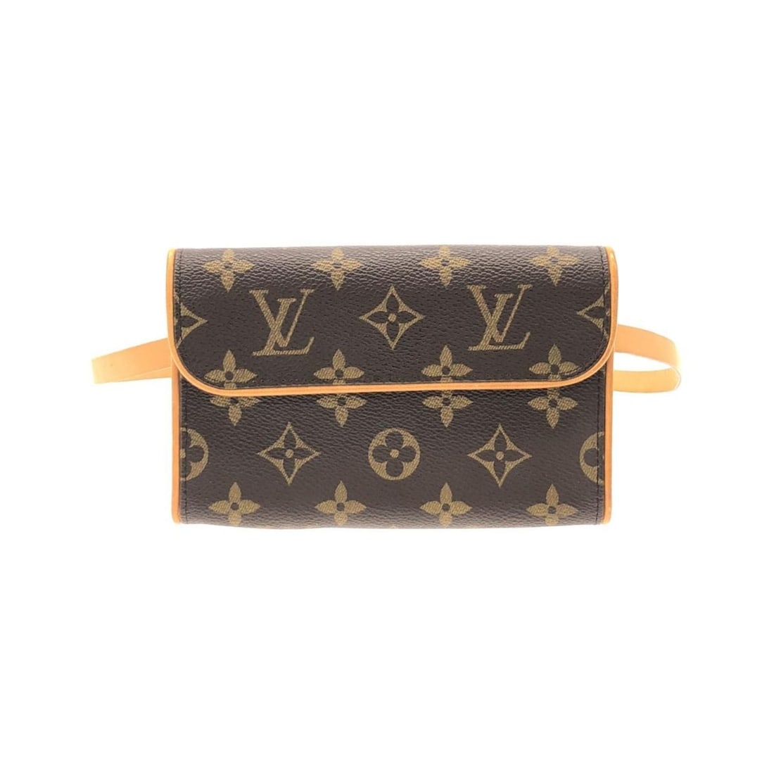 Louis Vuitton Monogram Pochette Florentine M51855 Waist Bag: --- Catalog ---Category: SizeSize (HxWxD): 11cm x 16.5cm x 4cm / 4.33'' x 6.49'' x 1.57''Category: DesignType: Fanny pack, PochetteColor: MarronGender: Women,MenMaterial: Coated canvas Category: