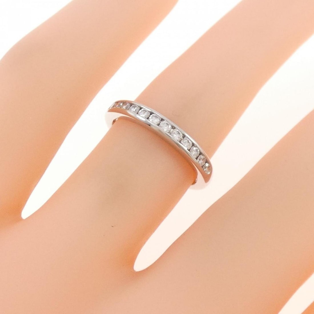 Tiffany Half Circle Channel Setting Ring - 5