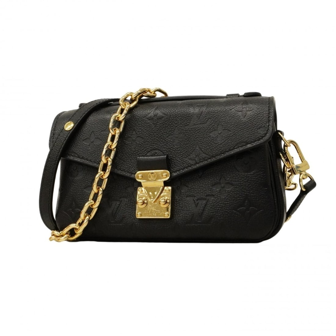 Louis Vuitton Monogram Empreinte Pochette Metis EW M46595 Noir 2-way bag for women (1 of 12)