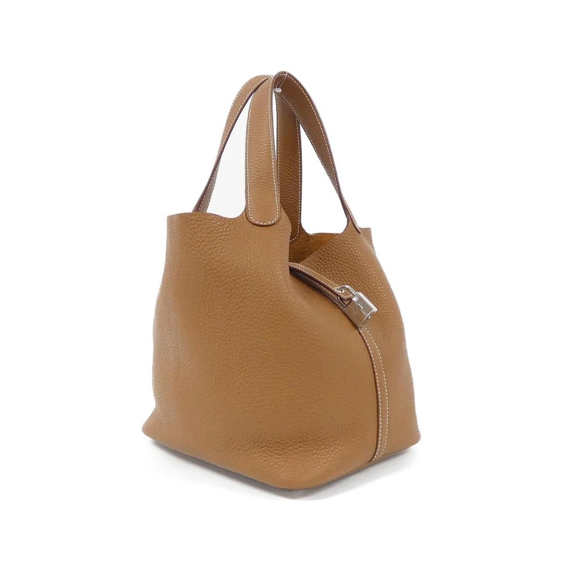 Hermes Picotin Lock MM 060991CK Handbag: --- Catalog ---Category: SizeSize (HxWxD): 23cm x 22cm x 18cm / 9.05'' x 8.66'' x 7.08''Category: DesignType: HandbagColor: BrownGender: WomenMaterial: Taurillon clemence leather Category: GeneralMPN:
