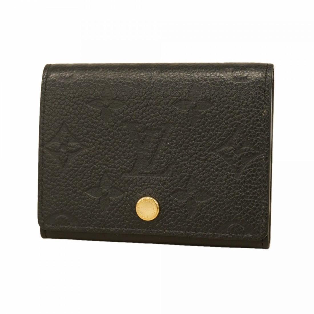 Louis Vuitton Business Card Holder, Monogram Empreinte, Enveloppe Carte de Visite, M58456, Noir: --- Catalog ---Category: DesignType: Business card caseColor: NoirGender: Men,WomenCategory: GeneralMPN: M58456Brand: Louis VuittonCategory: Physical PropertiesSize (HxWxD): 8cm x 10.5cm x 1.5cm / 3.1