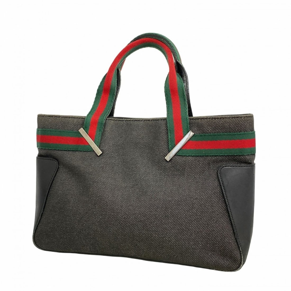 Gucci Sherry Line Handbag 739984 Denim Black Women's: --- Catalog ---Category: SizeSize (HxWxD): 17.5cm x 25cm x 6cm / 6.88'' x 9.84'' x 2.36''Category: DesignType: HandbagColor: BlackGender: WomenMaterial: Denim Hardware Color: SilverCategory: GeneralMP