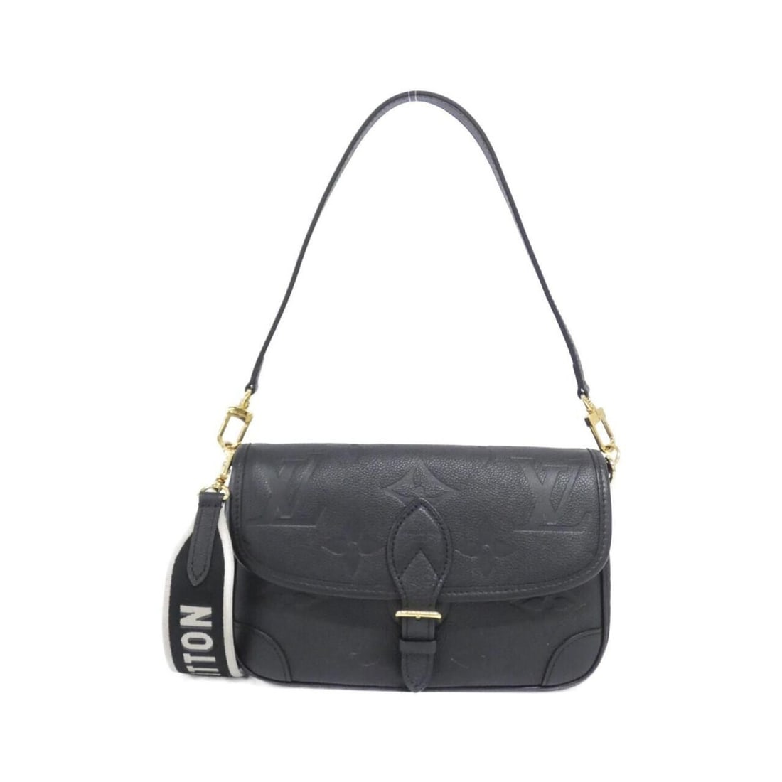 Louis Vuitton Bicolor Monogram Empreinte Diane M46386 Shoulder Bag: --- Catalog ---Category: SizeSize (HxWxD): 16cm x 23cm x 8cm / 6.29'' x 9.05'' x 3.14''Category: DesignType: Shoulder bagColor: Black, MonogramGender: WomenMaterial: Leather Category: GeneralBrand: Lo